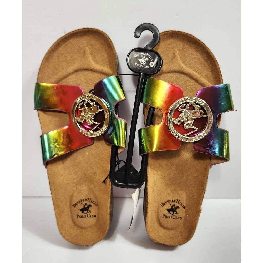 NEW Beverly Hills Polo Club Women's Slip On Sandals Size 9